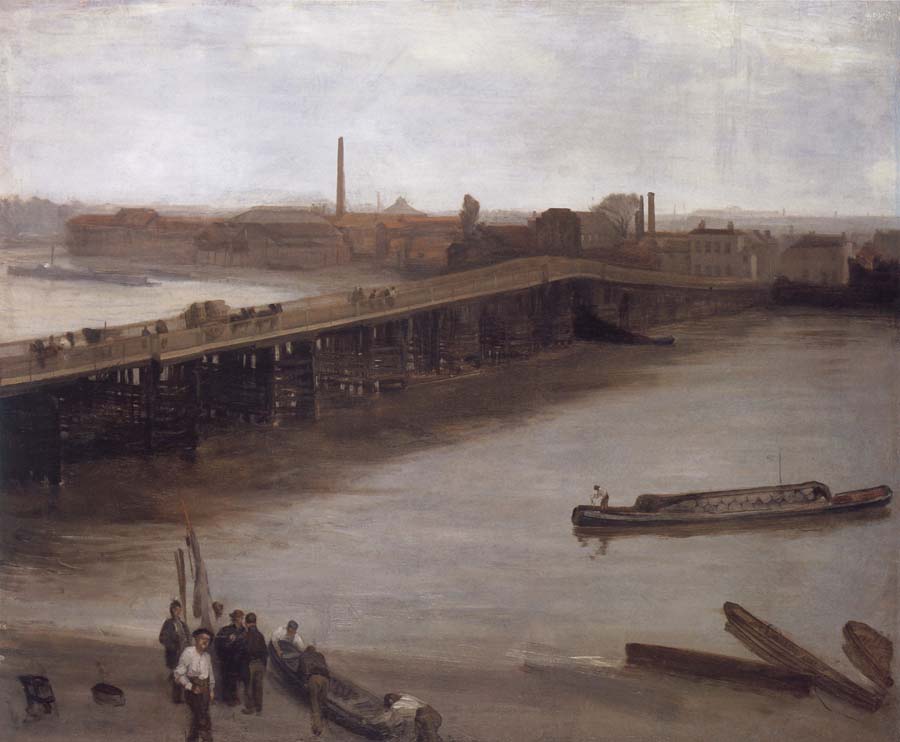 Brown and Silver Old Battersea Bridge